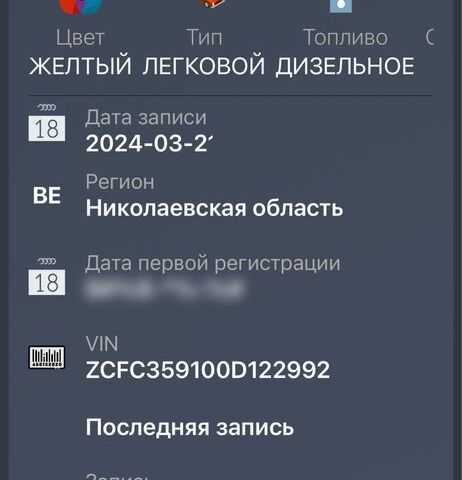 Желтый Ивеко Дейли пасс., объемом двигателя 2.8 л и пробегом 450 тыс. км за 3999 $, фото 4 на Automoto.ua