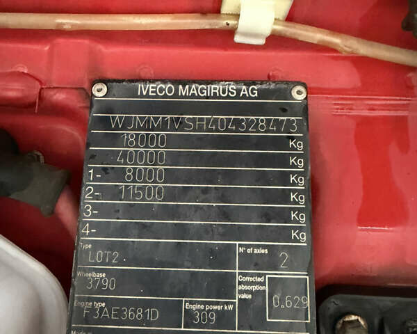 Красный Ивеко Стралис, объемом двигателя 10.3 л и пробегом 977 тыс. км за 6300 $, фото 17 на Automoto.ua