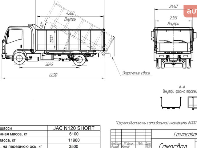 купити нове авто Джак N120 2024 року від офіційного дилера УкрАвтоКомплект Джак фото