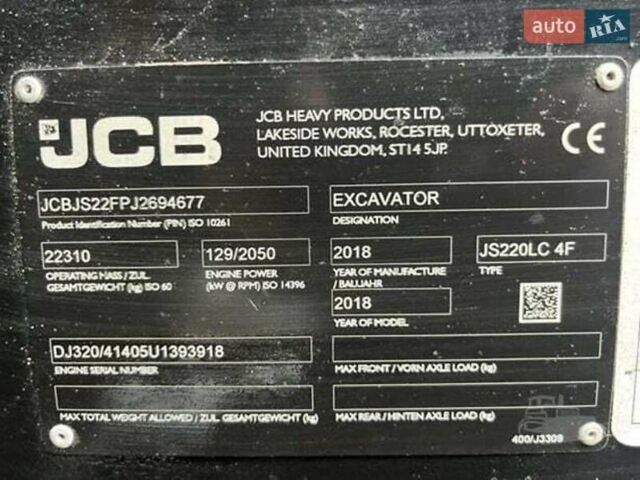 ЖЦБ ЖС 220, об'ємом двигуна 0 л та пробігом 0 тис. км за 93720 $, фото 11 на Automoto.ua
