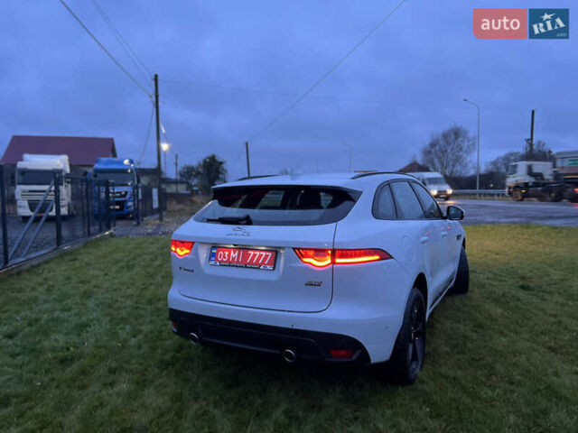 Белый Ягуар Ф-Пейс, объемом двигателя 3 л и пробегом 160 тыс. км за 25500 $, фото 10 на Automoto.ua