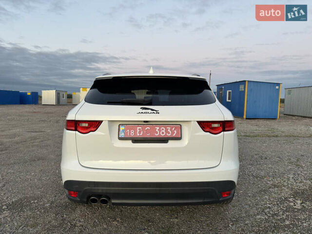 Білий Ягуар Ф-Пейс, об'ємом двигуна 2 л та пробігом 109 тис. км за 24999 $, фото 11 на Automoto.ua
