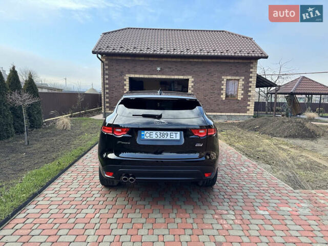 Черный Ягуар Ф-Пейс, объемом двигателя 2 л и пробегом 173 тыс. км за 22000 $, фото 2 на Automoto.ua