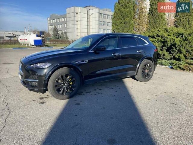 Чорний Ягуар Ф-Пейс, об'ємом двигуна 2 л та пробігом 100 тис. км за 25500 $, фото 1 на Automoto.ua