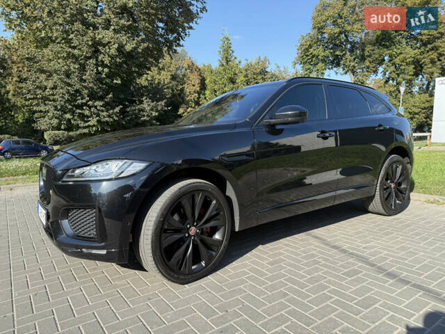 Черный Ягуар Ф-Пейс, объемом двигателя 2.99 л и пробегом 200 тыс. км за 27500 $, фото 5 на Automoto.ua