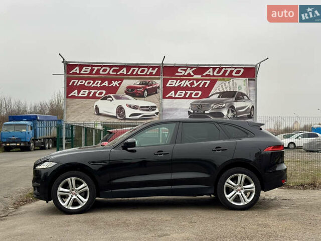 Черный Ягуар Ф-Пейс, объемом двигателя 2 л и пробегом 148 тыс. км за 24800 $, фото 3 на Automoto.ua