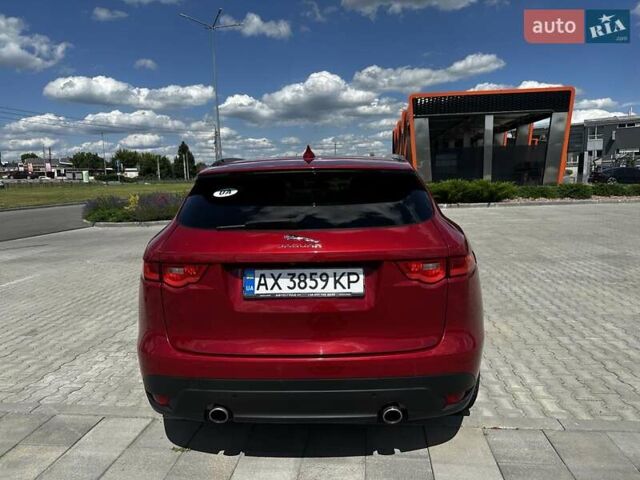 Красный Ягуар Ф-Пейс, объемом двигателя 2 л и пробегом 70 тыс. км за 24500 $, фото 8 на Automoto.ua