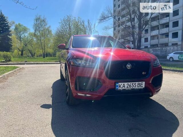 Червоний Ягуар Ф-Пейс, об'ємом двигуна 3 л та пробігом 37 тис. км за 38499 $, фото 3 на Automoto.ua