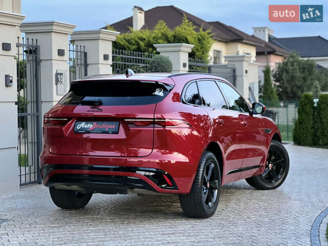 Красный Ягуар Ф-Пейс, объемом двигателя 2 л и пробегом 30 тыс. км за 44000 $, фото 16 на Automoto.ua