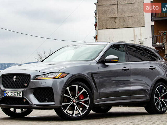 Сірий Ягуар Ф-Пейс, об'ємом двигуна 5 л та пробігом 28 тис. км за 55000 $, фото 17 на Automoto.ua