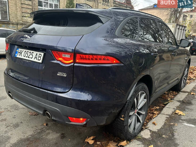 Синий Ягуар Ф-Пейс, объемом двигателя 2 л и пробегом 92 тыс. км за 16999 $, фото 8 на Automoto.ua