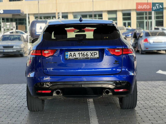 Синій Ягуар Ф-Пейс, об'ємом двигуна 3 л та пробігом 69 тис. км за 29000 $, фото 8 на Automoto.ua