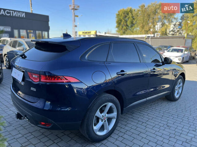 Синий Ягуар Ф-Пейс, объемом двигателя 2 л и пробегом 88 тыс. км за 17800 $, фото 4 на Automoto.ua