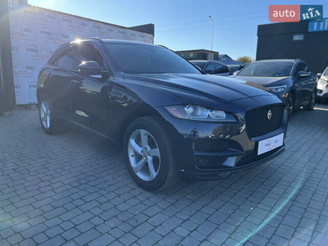 Синий Ягуар Ф-Пейс, объемом двигателя 2 л и пробегом 88 тыс. км за 17800 $, фото 2 на Automoto.ua