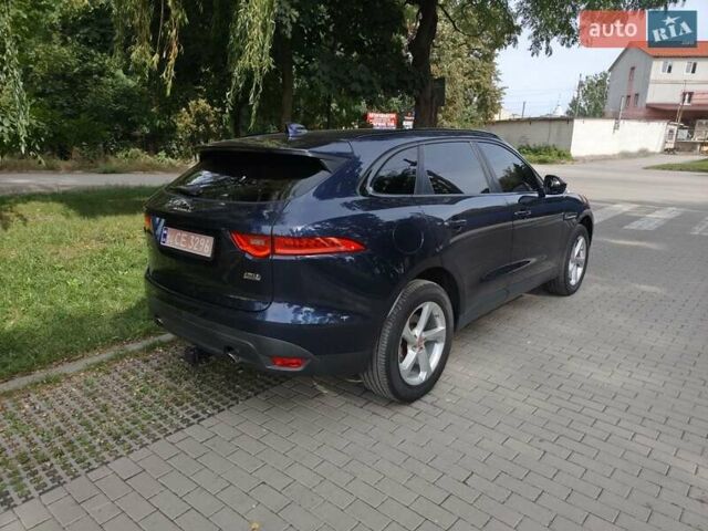 Синій Ягуар Ф-Пейс, об'ємом двигуна 2 л та пробігом 88 тис. км за 17850 $, фото 4 на Automoto.ua