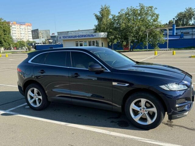 Синий Ягуар Ф-Пейс, объемом двигателя 2 л и пробегом 96 тыс. км за 33000 $, фото 1 на Automoto.ua