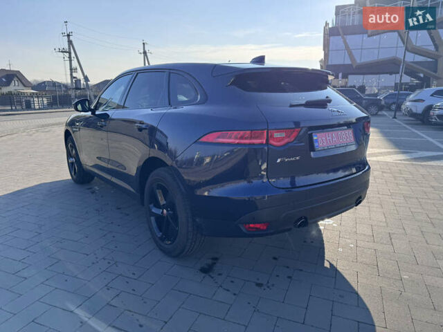 Синий Ягуар Ф-Пейс, объемом двигателя 2 л и пробегом 71 тыс. км за 32000 $, фото 3 на Automoto.ua