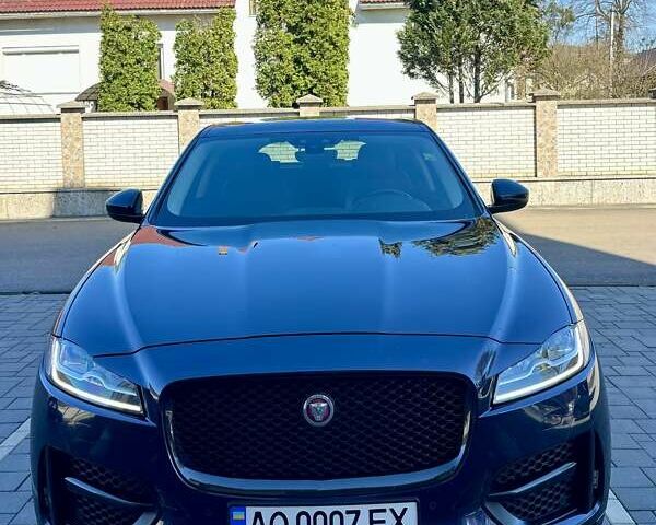 Синий Ягуар Ф-Пейс, объемом двигателя 2 л и пробегом 175 тыс. км за 32500 $, фото 7 на Automoto.ua