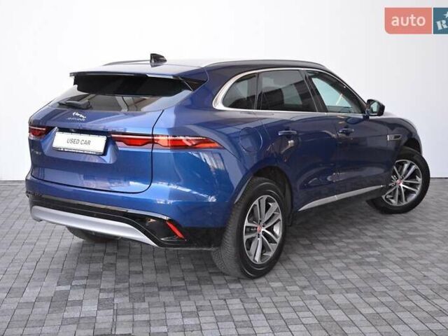 Синий Ягуар Ф-Пейс, объемом двигателя 2 л и пробегом 93 тыс. км за 38000 $, фото 2 на Automoto.ua