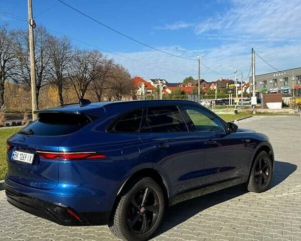 Синий Ягуар Ф-Пейс, объемом двигателя 2 л и пробегом 60 тыс. км за 32000 $, фото 5 на Automoto.ua