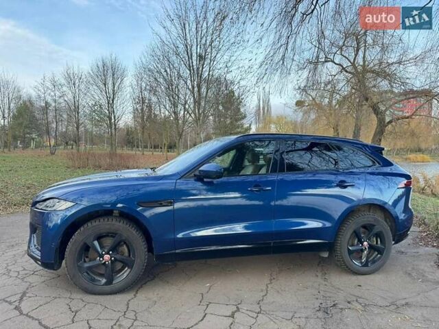 Синій Ягуар Ф-Пейс, об'ємом двигуна 2 л та пробігом 61 тис. км за 32000 $, фото 3 на Automoto.ua