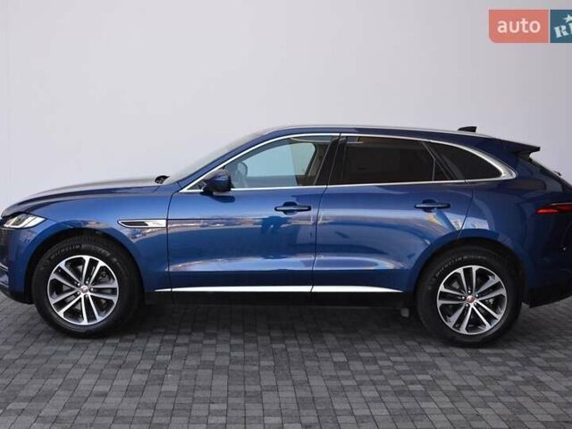 Синий Ягуар Ф-Пейс, объемом двигателя 2 л и пробегом 93 тыс. км за 38000 $, фото 1 на Automoto.ua
