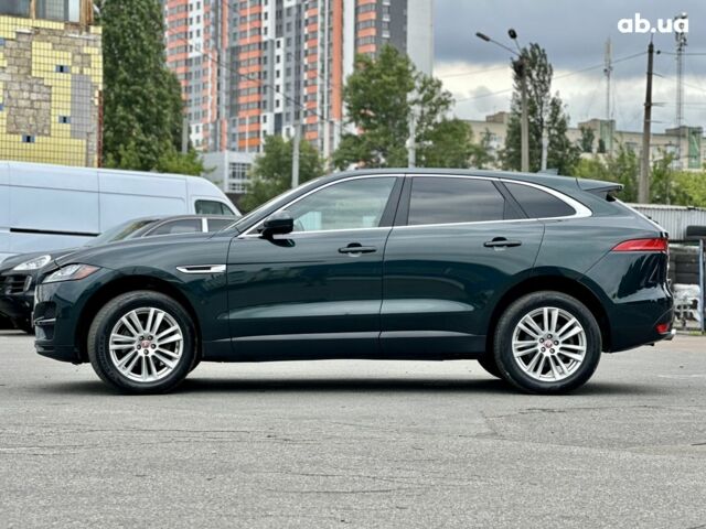 Зеленый Ягуар Ф-Пейс, объемом двигателя 2 л и пробегом 131 тыс. км за 18700 $, фото 1 на Automoto.ua