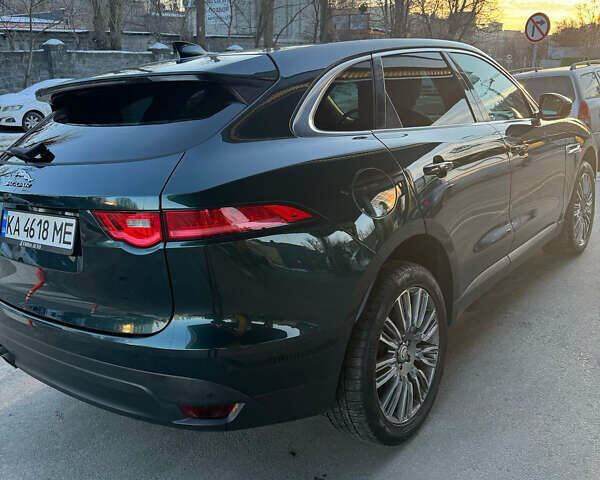 Зеленый Ягуар Ф-Пейс, объемом двигателя 2 л и пробегом 147 тыс. км за 22500 $, фото 8 на Automoto.ua