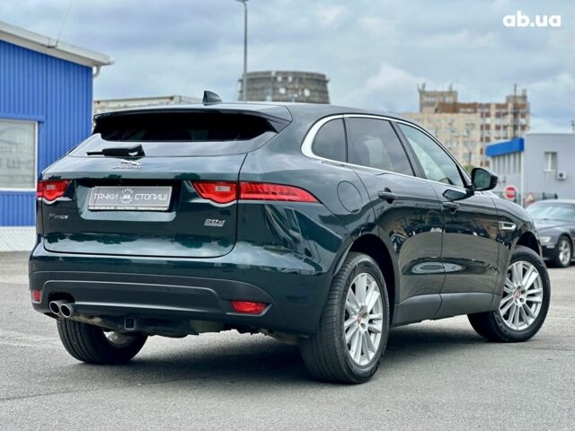 Зеленый Ягуар Ф-Пейс, объемом двигателя 2 л и пробегом 131 тыс. км за 18700 $, фото 4 на Automoto.ua