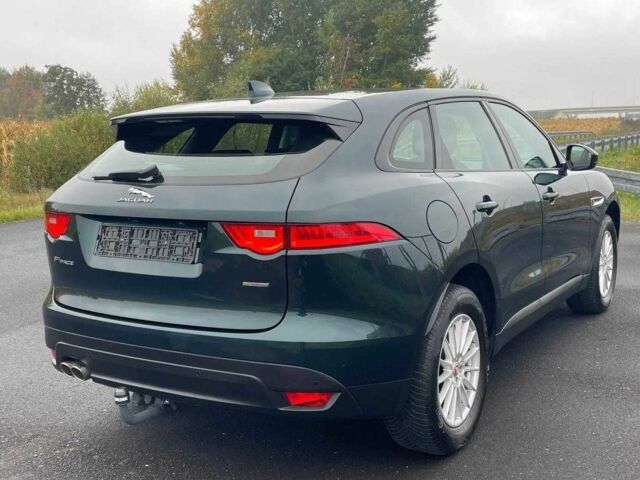 Зеленый Ягуар Ф-Пейс, объемом двигателя 2 л и пробегом 60 тыс. км за 14900 $, фото 5 на Automoto.ua