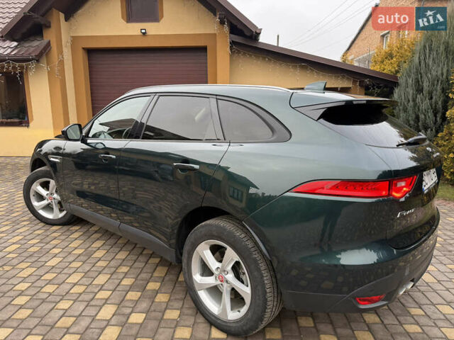Зеленый Ягуар Ф-Пейс, объемом двигателя 2 л и пробегом 146 тыс. км за 19000 $, фото 2 на Automoto.ua