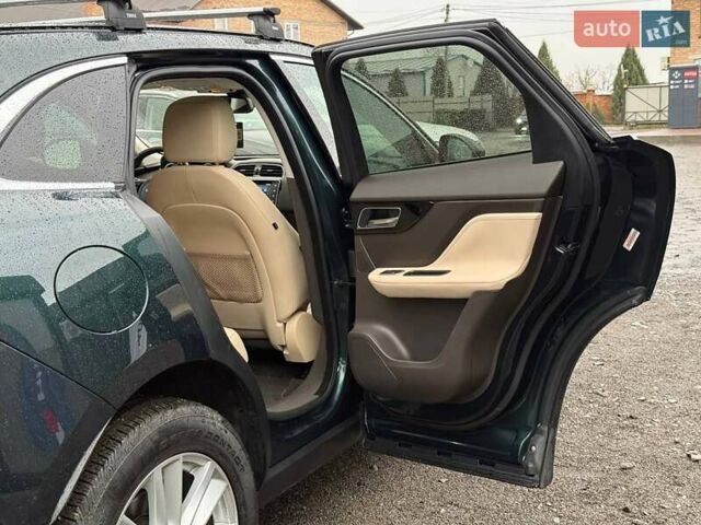 Зелений Ягуар Ф-Пейс, об'ємом двигуна 2 л та пробігом 101 тис. км за 18500 $, фото 33 на Automoto.ua