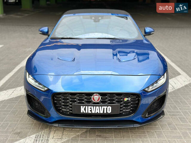 Синий Ягуар Ф-Тайп, объемом двигателя 5 л и пробегом 12 тыс. км за 77000 $, фото 1 на Automoto.ua