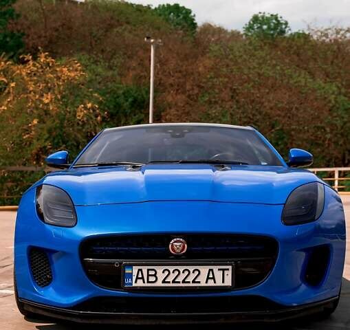 Синій Ягуар Ф-Тайп, об'ємом двигуна 2 л та пробігом 25 тис. км за 48000 $, фото 1 на Automoto.ua