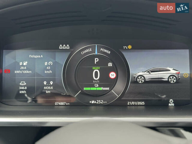 Белый Ягуар I-Pace, объемом двигателя 0 л и пробегом 80 тыс. км за 34500 $, фото 11 на Automoto.ua