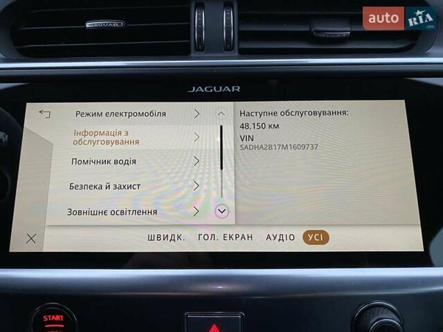 Черный Ягуар I-Pace, объемом двигателя 0 л и пробегом 85 тыс. км за 29900 $, фото 79 на Automoto.ua