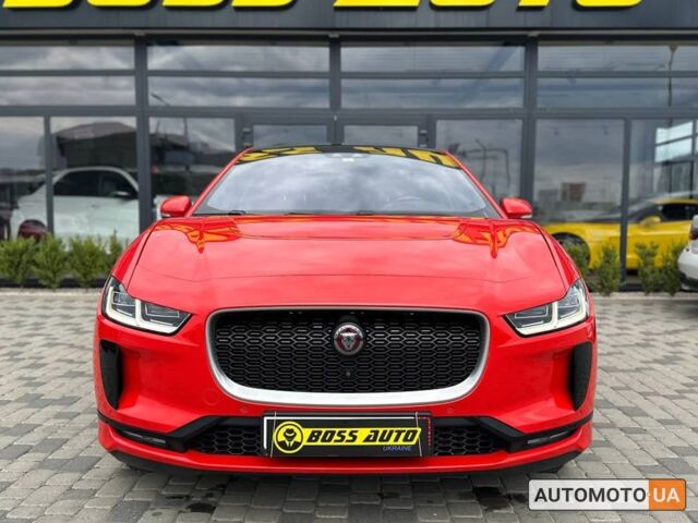 Красный Ягуар I-Pace, объемом двигателя 90 л и пробегом 78 тыс. км за 45000 $, фото 7 на Automoto.ua