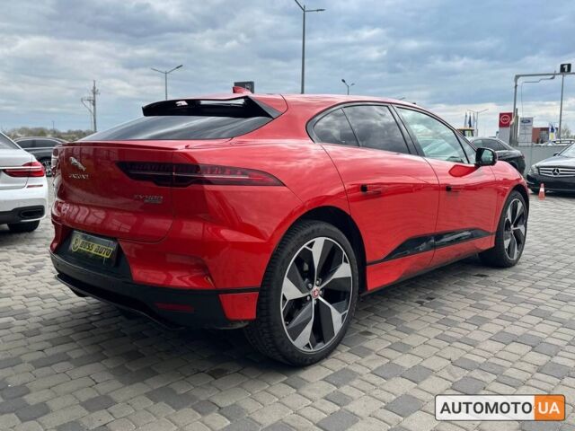 Красный Ягуар I-Pace, объемом двигателя 90 л и пробегом 78 тыс. км за 45000 $, фото 2 на Automoto.ua