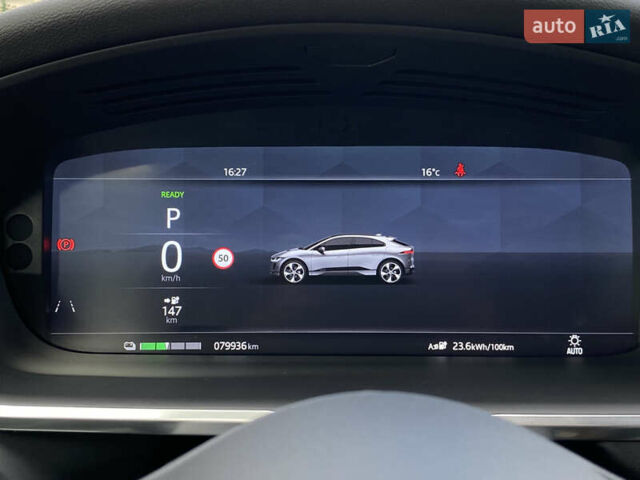 Серый Ягуар I-Pace, объемом двигателя 0 л и пробегом 79 тыс. км за 27900 $, фото 72 на Automoto.ua