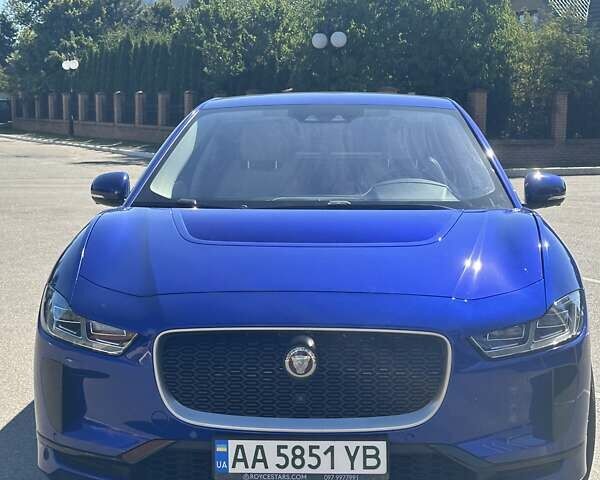 Синий Ягуар I-Pace, объемом двигателя 0 л и пробегом 71 тыс. км за 28500 $, фото 1 на Automoto.ua
