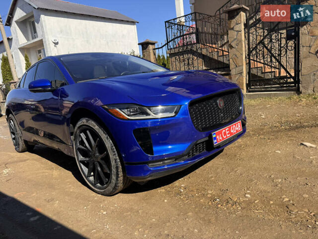 Синий Ягуар I-Pace, объемом двигателя 0 л и пробегом 37 тыс. км за 26700 $, фото 1 на Automoto.ua