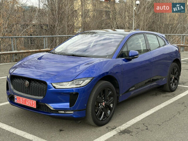 Синий Ягуар I-Pace, объемом двигателя 0 л и пробегом 124 тыс. км за 22499 $, фото 1 на Automoto.ua