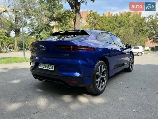 Синий Ягуар I-Pace, объемом двигателя 0 л и пробегом 37 тыс. км за 31000 $, фото 2 на Automoto.ua