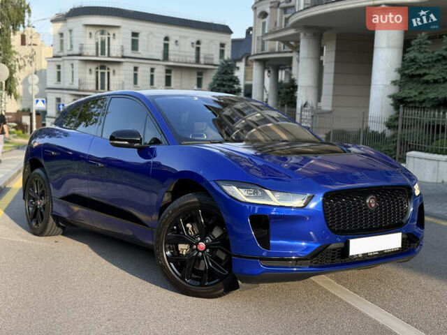 Синий Ягуар I-Pace, объемом двигателя 0 л и пробегом 65 тыс. км за 32700 $, фото 1 на Automoto.ua