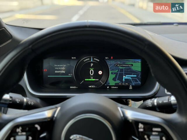 Синий Ягуар I-Pace, объемом двигателя 0 л и пробегом 65 тыс. км за 32700 $, фото 40 на Automoto.ua
