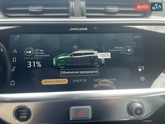 Синий Ягуар I-Pace, объемом двигателя 0 л и пробегом 15 тыс. км за 44990 $, фото 13 на Automoto.ua