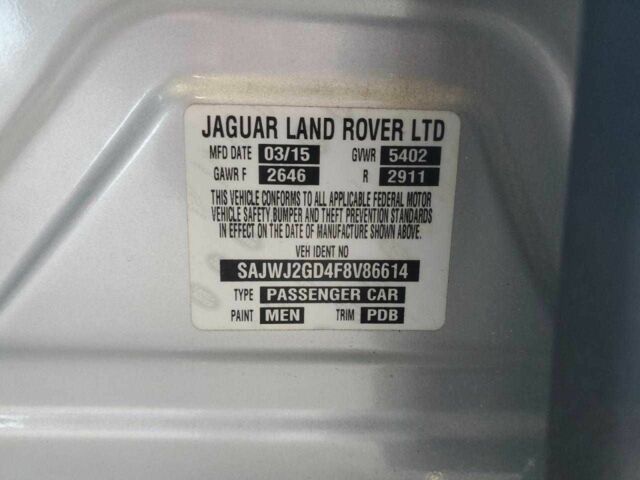 Серый Ягуар XJL, объемом двигателя 3 л и пробегом 194 тыс. км за 11600 $, фото 9 на Automoto.ua