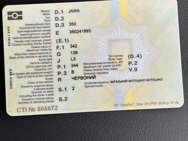 ЯВА Другая, объемом двигателя 0.35 л и пробегом 0 тыс. км за 3500 $, фото 6 на Automoto.ua