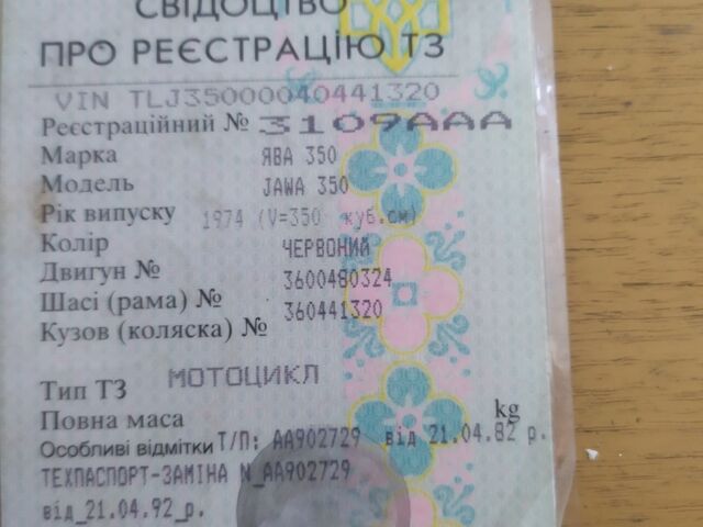 ЯВА Другая, объемом двигателя 0.35 л и пробегом 0 тыс. км за 476 $, фото 1 на Automoto.ua