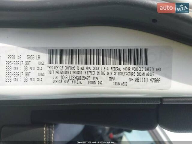 Белый Джип Чероки, объемом двигателя 0 л и пробегом 189 тыс. км за 11700 $, фото 53 на Automoto.ua